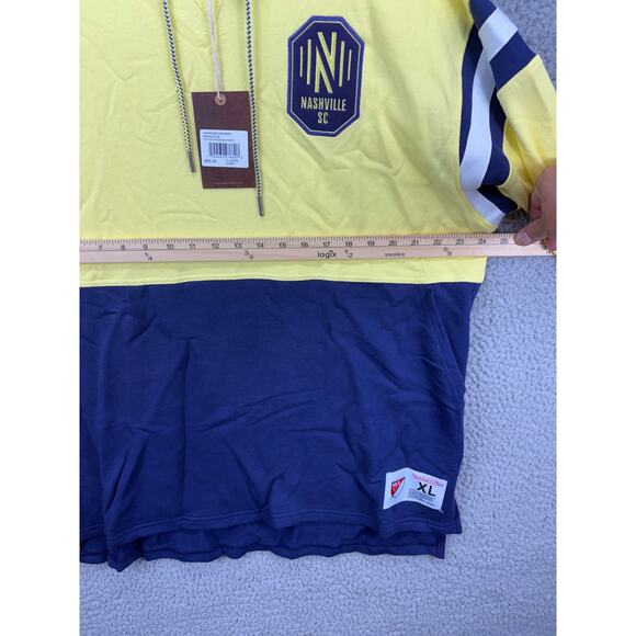 Mitchell & Ness Nashville Soccer Club SC Short Sleeve Hoodie Mens X-Large NEW XL - Picture 2 of 8